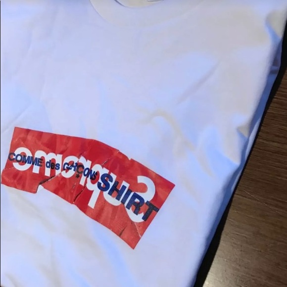 Comme de garçon x Supreme Box Logo Tee